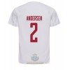 Maglia ufficiale Danimarca Joachim Andersen 2 Trasferta Mondiali 2022 per Uomo